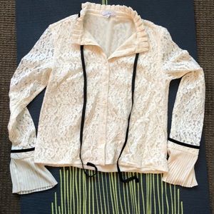 Never worn Beige button down shirt